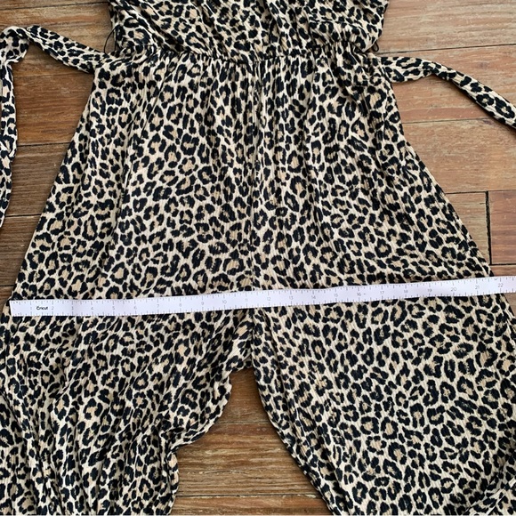 Ces Femme Animal Print Wide Leg Romper Jumpsuit - Picture 6 of 10